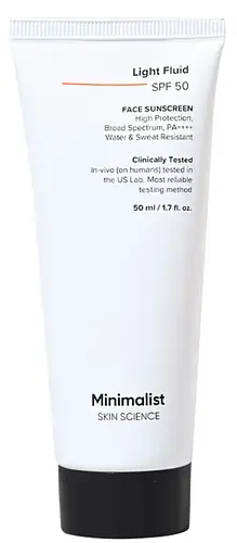 Minimalist Light Fluid SPF 50 Sunscreen