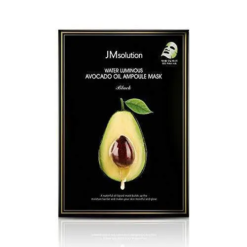 JMsolution Water Luminous Avocado Oil Ampoule Mask Black