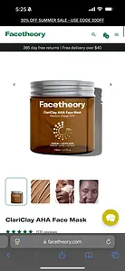 FaceTheory ClariClay AHA Face Mask