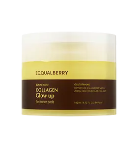 Eqqualberry Collagen Glow Up Gel Toner Pads