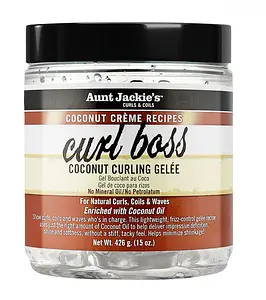 Aunt Jackie's Curls & Coils Curl Boss Coconut Curling Gelée