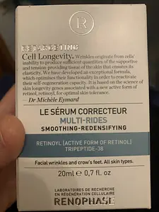 Renophase Le sérum correcteur multi rides smoothing-redensifyinh