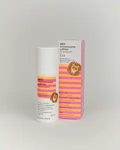 Phametra Med Sun Cream SPF 50+ Kids | Very High Protection for Allergic and Sensitive Skin | Without Octocrylene | UVA + UVB Protection | Waterproof | No Fragrances | Vegan | No Microplastics