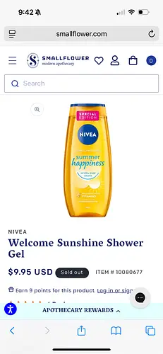 Nivea Welcome Sunshine Shower Gel