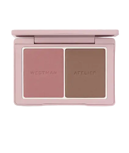 Westman Atelier Baby Cheeks + Face Trace Sculpting Powder Duo Petal / Biscuit