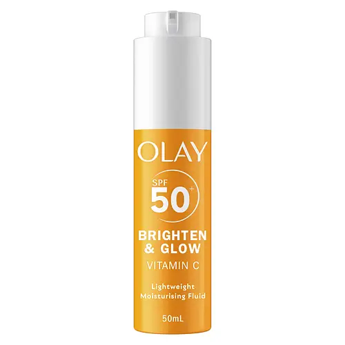 Olay Vitamin C Brighten & Glow 3in1 Moisturiser Face Fluid SPF50+