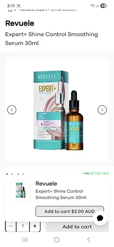 Revuele Expert + Shine Control Smoothing Serum