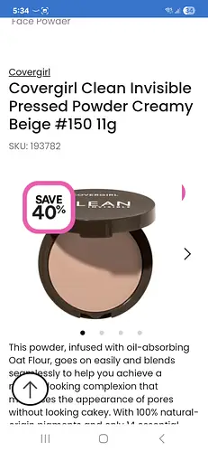 Covergirl Clean Invisible Pressed Powder