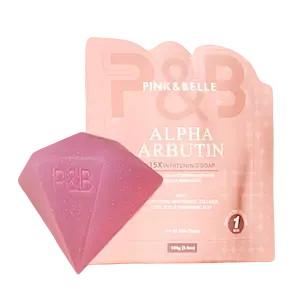 Pink & Belle Alpha Arbutin 15x Whitening Soap