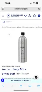 Scottish Fine Soaps Au Lait Body Milk