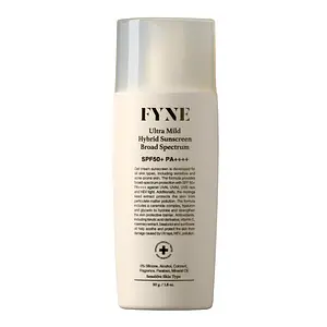 Fyne Ultra Mild Hybrid Sunscreen Broad Spectrum SPF50+ PA++++