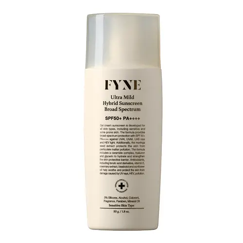 Fyne Ultra Mild Hybrid Sunscreen Broad Spectrum SPF50+ PA++++