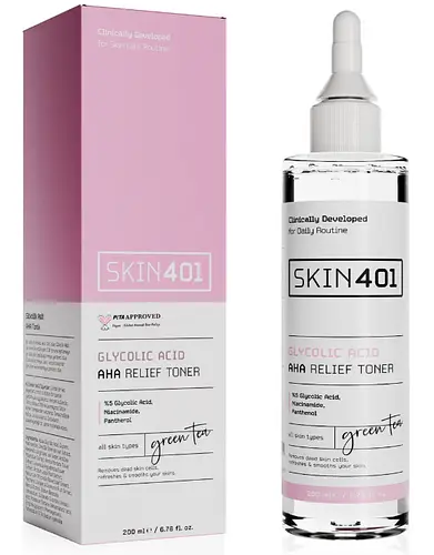Skin401 Glycolic Acid AHA Relief Toner
