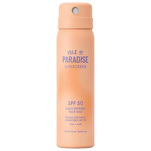 Isle of Paradise Daily Defense Face Mist SPF 50 Sunscreen