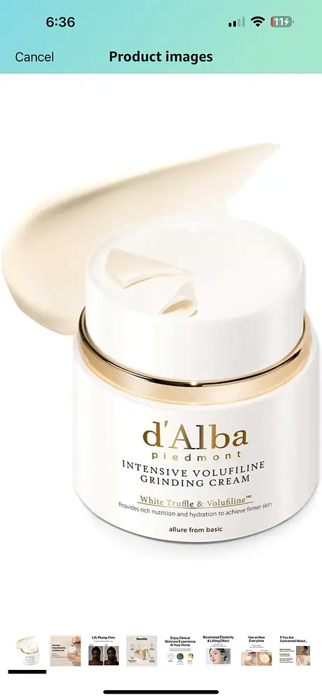 D'Alba Piedmont Italian White Truffle Intensive Grinding Cream