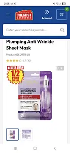 L'Oreal Revitalift Filler Hyaluronic Acid Plumping Anti Wrinkle Sheet Mask
