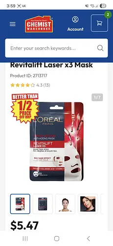 L'Oreal Triple Action Revitalift Laser x3 Mask