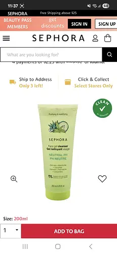 Sephora Collection Purifying & Mattifying Face Gel Cleanser