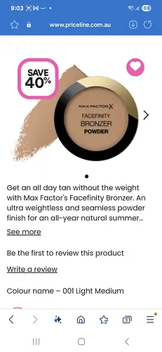 Max Factor X Facefinity Bronzer