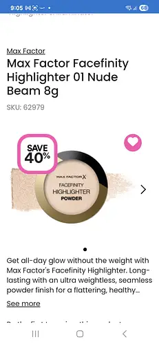 Max Factor X Facefinity Highlighter 01