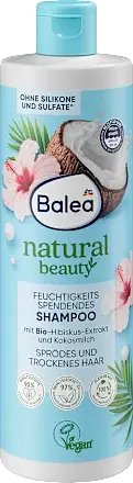 Balea Shampoo Natural Beauty Hibiskus-Extrakt und Kokosmilch