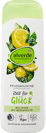 Alverde Naturkosmetik Duschgel Zeit für Glück Minze, Bergamotte
