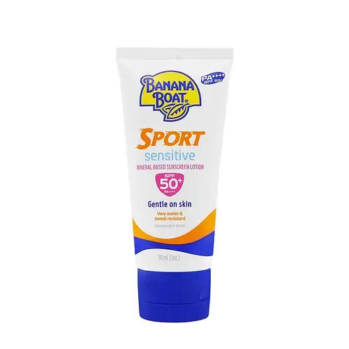 Banana Boat Sport Sensitive Mineral Based Sunscreen Lotion SPF50+ PA++++