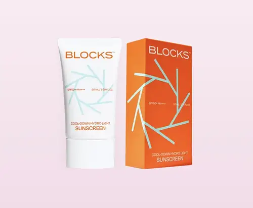 Blocks Cool-down hydro light sunscreen