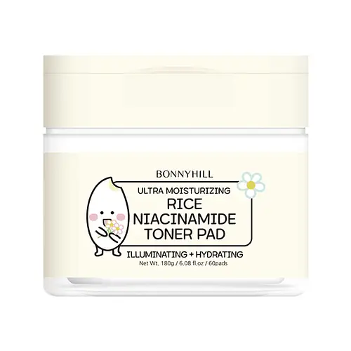 Bonnyhill Ultra Moisturizing Rice Niacinamide Toner Pad