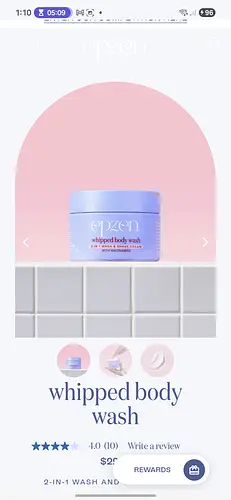 Epzen whipped body wash