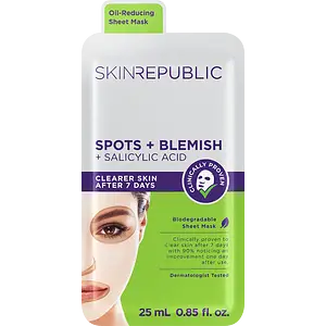 Skin Republic Biodegradable Sheet Mask Spots + Blemish + Salicylic Acid