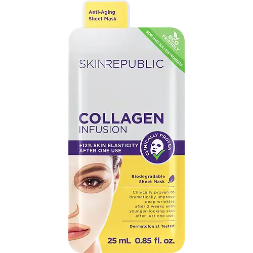 Skin Republic Biodegradable Sheet Mask Collagen Infusion