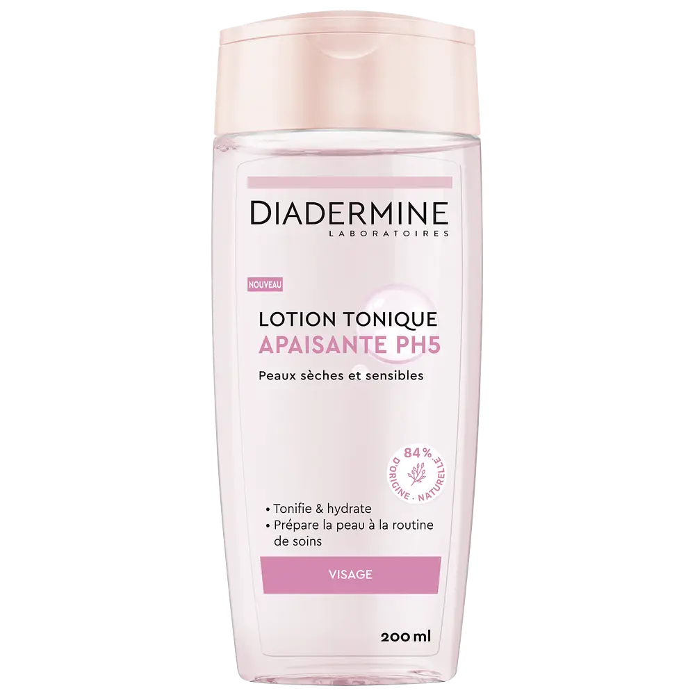 Diadermine Lotion tonique apaisante pH5 peau sèche et peau sensible