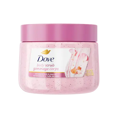 Dove Body Scrub Himalayan Salt & Rose Oil