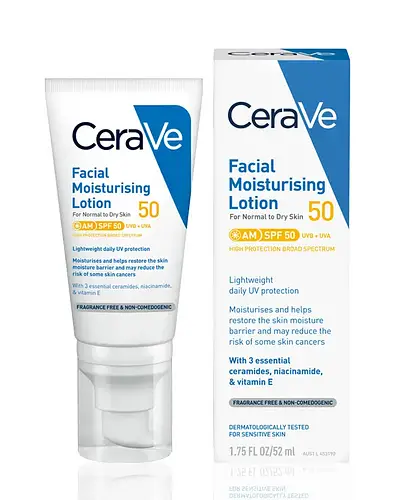 CeraVe AM Facial Moisturizing Lotion With SPF 50 Australia