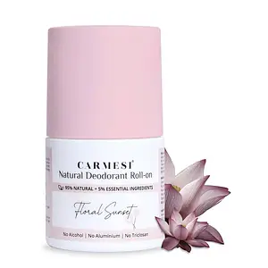 Carmesi Natural Deodorant Roll-On Floral Sunset