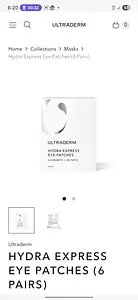 Ultraderm Hydra Express Eye Patches