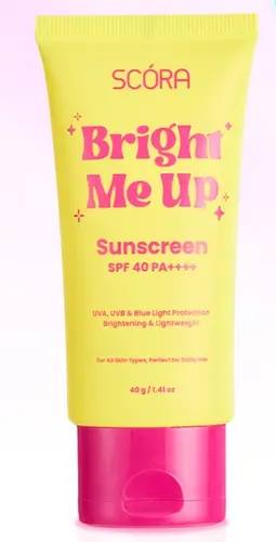 Scora Bright me up sunscreen SPF 40 PA++++