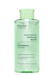 Wardah calm & shoote micellar water with panthenol allantoin