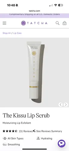 Tatcha The Kissu Lip Scrub