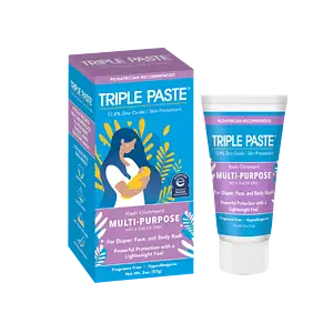 Triple Paste Multi-Purpose Rash Ointment with Sheer Zinc FOR FACE, BODY, AND DIAPER RASH
