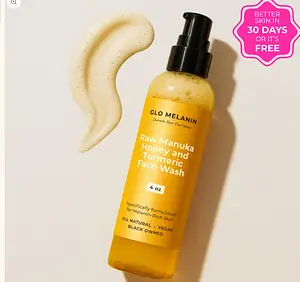 Glo Melanin Raw Manuka Honey and Turmeric Face Wash