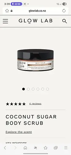 Glow Lab Coconut Sugar Body Scrub