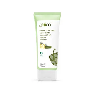 Plum Goodness Green Tea & Zinc Super-Matte Sunscreen Gel SPF 50