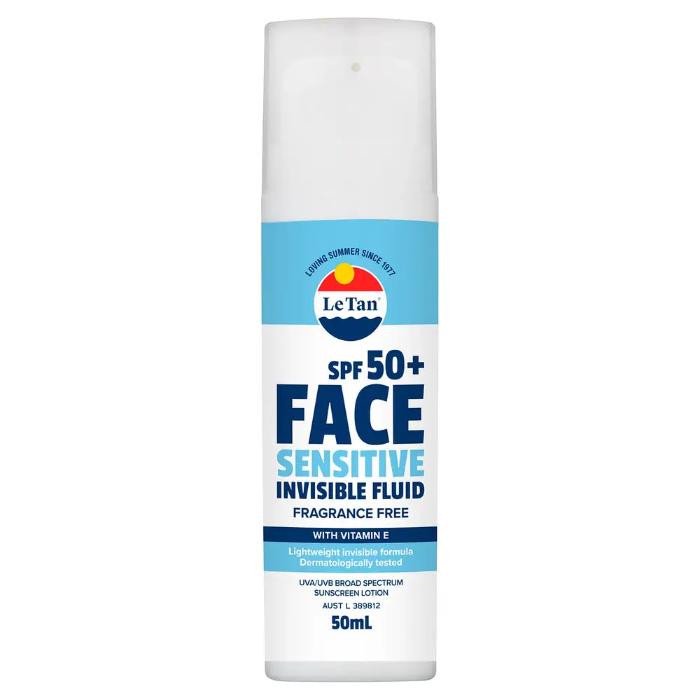 Australis SPF50+ Sensitive Face Invisible Fluid