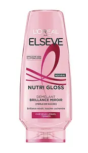 L'Oreal Elseve Nutri Gloss Après-Shampooing Démêlant Brillance Miroir enrichi en Perle de Nacre