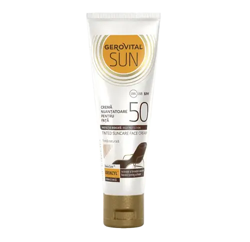 Gerovital Tinted Suncare Face Cream SPF 50