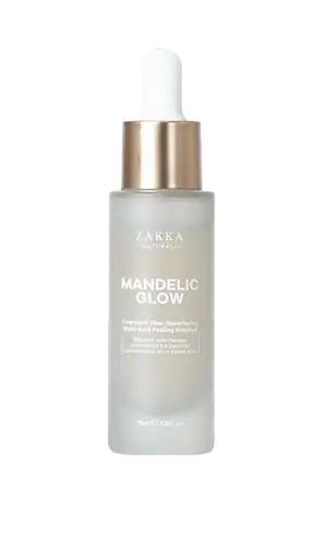 Zakka Naturals Serum AHA BHA Mandelic Glow Resurfacing Multi-Acid Peeling Solution