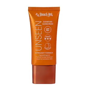 Beach Hut SPF50+Unseen Clear Gel Face Sunscreen
