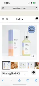 Esker Firming Body Oil